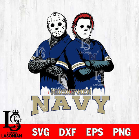Navy Midshipmen Jason Voorhees 8 Svg Eps Dxf Png File, Digital Download