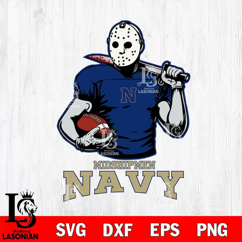 Navy Midshipmen Jason Voorhees 9 Svg Eps Dxf Png File, Digital Download