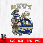 Navy Midshipmen Jason Voorhees Horror 10 Svg Eps Dxf Png File, NCAA svg, Digital Download, Instant Download