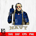 Navy Midshipmen Jason Voorhees Horror 3 Svg Eps Dxf Png File, NCAA svg, Digital Download, Instant Download