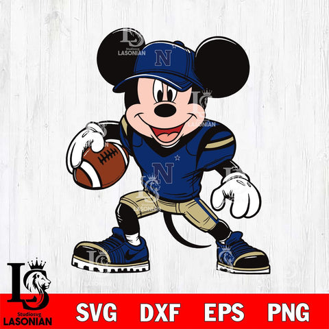 Navy Midshipmen Mickey Mouse Svg Eps Dxf Png File, NCAA svg, Digital Download, Instant Download