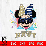 Navy Midshipmen Minnie Mouse Love Sport SVG DXF EPS PNG FILE, NCAA File Cut,Digital Download,Instant Download