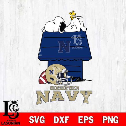 Navy Midshipmen Snoopy Chill Football SVG DXF EPS PNG FILE,Snoopy File Cut, NCAA Digital Download,Instant Download,Christmas Silhouette