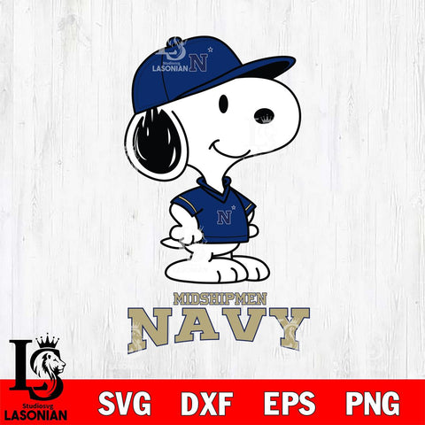 Navy Midshipmen Snoopy Football sport SVG DXF EPS PNG FILE,Snoopy File Cut, NCAA Digital Download,Instant Download,Christmas Silhouette