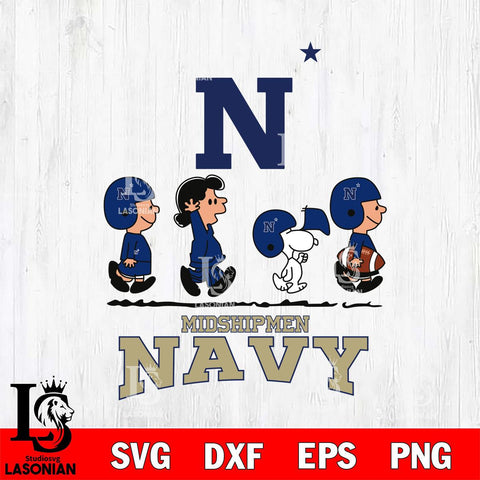 Navy Midshipmen Snoopy Sport 12 Svg Eps Dxf Png File, Digital Download