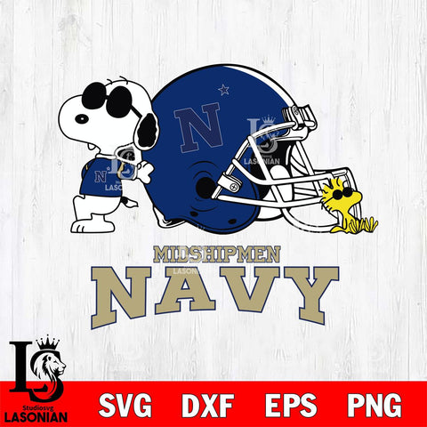 Navy Midshipmen Snoopy Sport 2 Svg Eps Dxf Png File, Digital Download