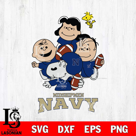 Navy Midshipmen Snoopy Sport 4 Svg Eps Dxf Png File, Digital Download