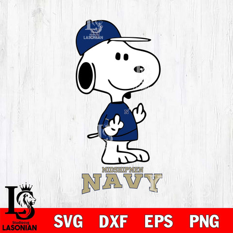 Navy Midshipmen Snoopy Sport 8 Svg Eps Dxf Png File, Digital Download