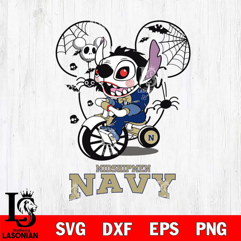 Navy Midshipmen Stitch Jigsaws Halloween Svg Eps Dxf Png File, Digital Download, Instant Download