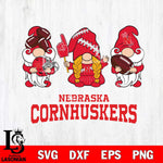 Nebraska Cornhuskers 3 Gnomes Football Svg Eps Dxf Png File, Digital Download, Instant Download
