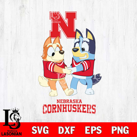 Nebraska Cornhuskers Bluey Chilli Dance Svg Eps Dxf Png File, Digital Download, Instant Download
