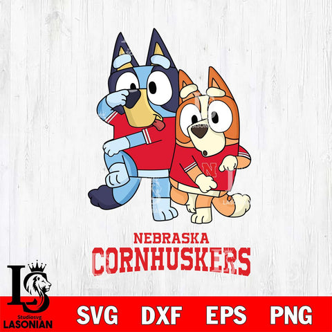 Nebraska Cornhuskers Bluey Chilli Dance Mode Svg Eps Dxf Png File, Digital Download, Instant Download