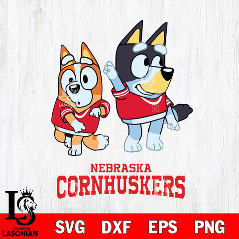 Nebraska Cornhuskers Bluey Chilli Mode Dance Svg Eps Dxf Png File, Digital Download, Instant Download