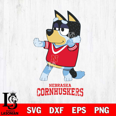 Nebraska Cornhuskers Bluey Dad Dance Svg Eps Dxf Png File, Digital Download, Instant Download