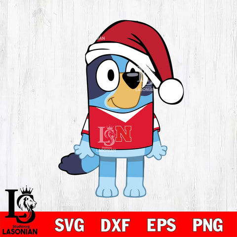 Nebraska Cornhuskers Bluey Dog Christmas Svg Eps Dxf Png File, Digital Download, Instant Download