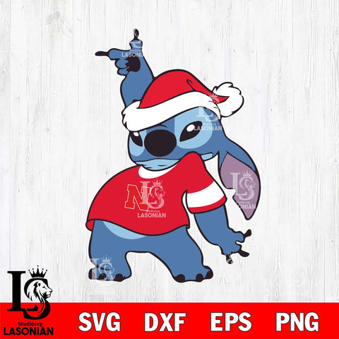 Nebraska Cornhuskers Disney Lilo & Stitch Christmas Svg Eps Dxf Png File, Digital Download, Instant Download