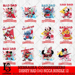 Nebraska Cornhuskers Disney Rad Dad NCAA Bundle 12 SVG DXF EPS PNG FILE, BUNDLE NCAA Disney Father day File Cut,Digital Download,Instant Download,Disney Svg Files