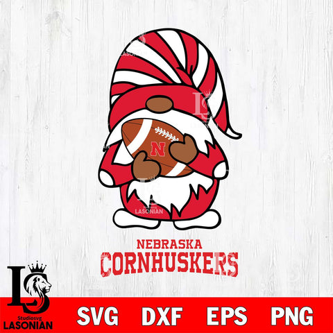 Nebraska Cornhuskers Gnomes Football Svg Eps Dxf Png File, Digital Download, Instant Download