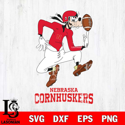 Nebraska Cornhuskers Goofy Circus Football SVG DXF EPS PNG FILE,NCAA svg ,Football Digital Download,Instant Download, Silhouette