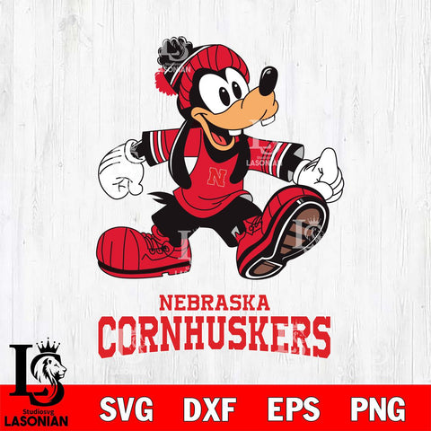 Nebraska Cornhuskers Goofy Cool Sport SVG DXF EPS PNG FILE,NCAA svg ,Football Digital Download,Instant Download, Silhouette