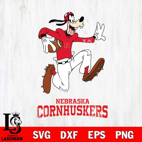 Nebraska Cornhuskers Goofy rugby Sport SVG DXF EPS PNG FILE,NCAA svg ,Football Digital Download,Instant Download, Silhouette