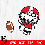 Nebraska Cornhuskers Hello Kitty sport 12 Svg Eps Dxf Png File, NCAA svg, Digital Download, Instant Download