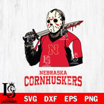Nebraska Cornhuskers Jason Voorhees 11 Svg Eps Dxf Png File, Digital Download