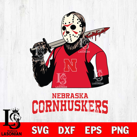 Nebraska Cornhuskers Jason Voorhees 11 Svg Eps Dxf Png File, Digital Download