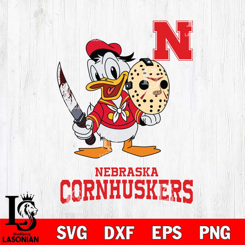 Nebraska Cornhuskers Jason Voorhees 12 Svg Eps Dxf Png File, Digital Download