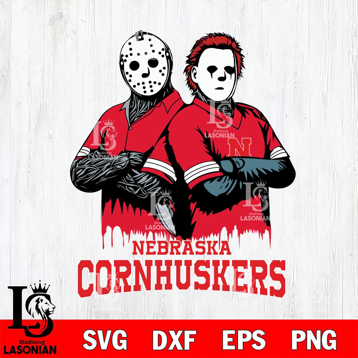 Nebraska Cornhuskers Jason Voorhees 8 – lasoniansvg