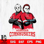 Nebraska Cornhuskers Jason Voorhees 8 Svg Eps Dxf Png File, Digital Download