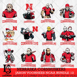 Nebraska Cornhuskers Jason Voorhees NCAA Bundle 12 SVG Svg Eps Dxf Png File, Digital Download