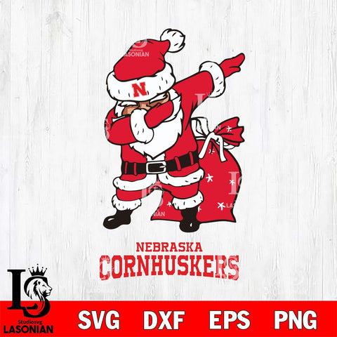 Nebraska Cornhuskers Santa Claus Ugly Svg dxf eps png pdf file,NCAA svg,Digital Download,Cricut file