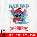 Nebraska Cornhuskers Stitch Rad Dad SVG DXF EPS PNG FILE, NCAA File Cut,Digital Download,Instant Download