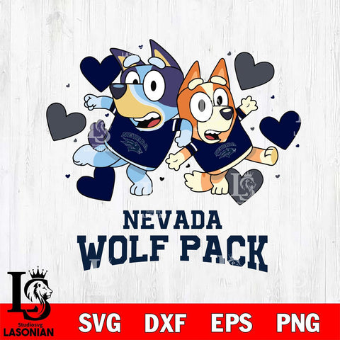 Nevada Wolf Pack Bluey & Bingo 10 Svg Eps Dxf Png File, NCAA svg, Digital Download, Instant Download