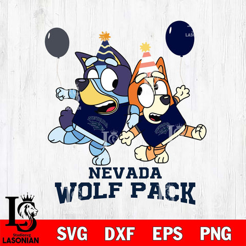 Nevada Wolf Pack Bluey & Bingo 2 Svg Eps Dxf Png File, NCAA svg, Digital Download, Instant Download