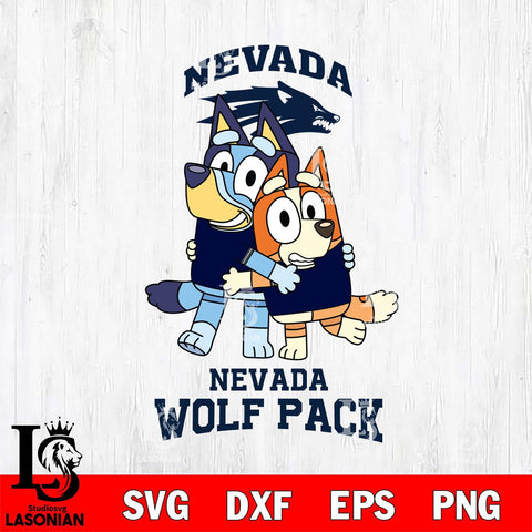 Nevada Wolf Pack Bluey & Bingo 3 Svg Eps Dxf Png File, NCAA svg, Digital Download, Instant Download