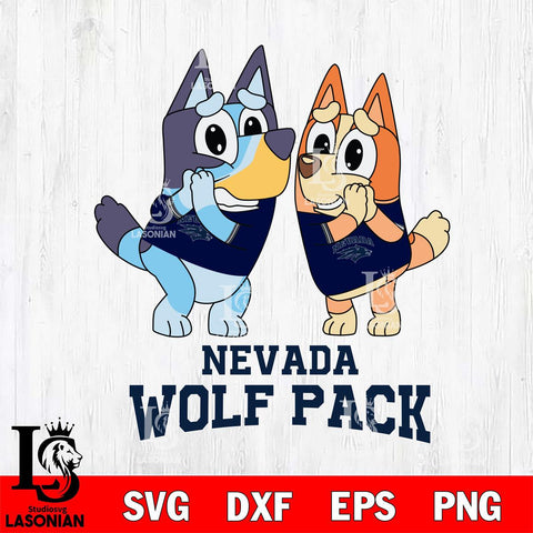 Nevada Wolf Pack Bluey & Bingo 5 Svg Eps Dxf Png File, NCAA svg, Digital Download, Instant Download