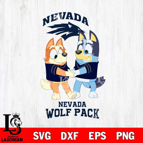Nevada Wolf Pack Bluey Chilli Dance Svg Eps Dxf Png File, Digital Download, Instant Download