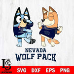 Nevada Wolf Pack Bluey Chilli Sport Svg Eps Dxf Png File, Digital Download, Instant Download