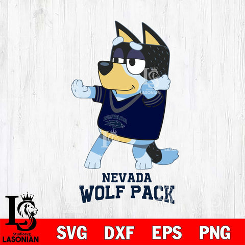Nevada Wolf Pack Bluey Dad Dance Svg Eps Dxf Png File, Digital Download, Instant Download