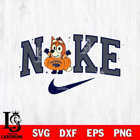 Nevada Wolf Pack Bluey Halloween Nike NCAA Svg Eps Dxf Png File, Digital Download, Instant Download