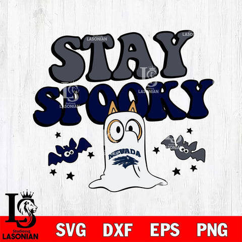 Nevada Wolf Pack Bluey Halloween Stay Spooky Svg Eps Dxf Png File, Digital Download, Instant Download