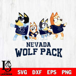 Nevada Wolf Pack Bluey Mode Dance Squats Svg Eps Dxf Png File, Digital Download, Instant Download