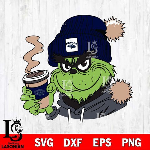 Nevada Wolf Pack Boujee Grinch 4 Svg Eps Dxf Png File, Digital Download, Instant Download