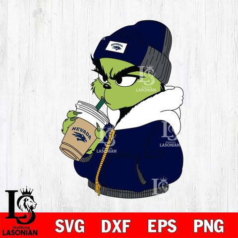 Nevada Wolf Pack Boujee Grinch 6 Svg Eps Dxf Png File, Digital Download, Instant Download