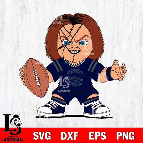 Nevada Wolf Pack Chucky Horror 2 Svg Eps Dxf Png File, NCAA svg, Digital Download, Instant Download