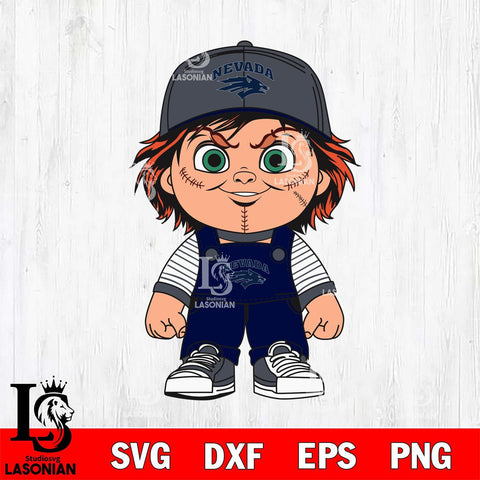 Nevada Wolf Pack Chucky Horror Svg Eps Dxf Png File, NCAA svg, Digital Download, Instant Download