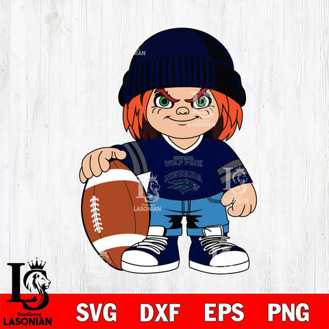 Nevada Wolf Pack Chucky Horror 4 Svg Eps Dxf Png File, NCAA svg, Digital Download, Instant Download