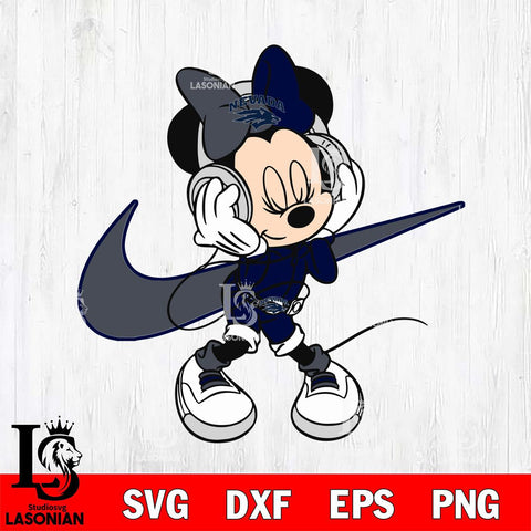 Nevada Wolf Pack Cute Minnie Mouse Dancing Svg Eps Dxf Png File, NCAA svg, Digital Download, Instant Download